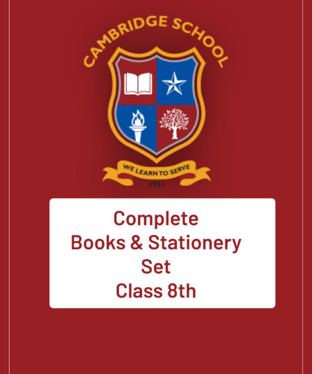 Cambridge School | Noida | Complete Books & Stationery Set | Class 8 | 2026 |