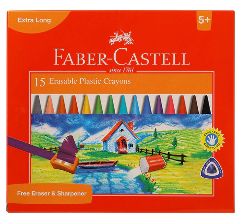 Erasable Plastic Crayons | 15 | Faber Castell