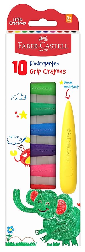 Kindergarten Grip Crayons | 10 | Faber Castell
