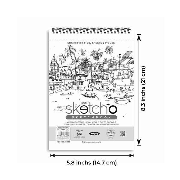 Sketchbook | 26.5cm X 21.5cm | 18SH-120GSM | Neelgagan