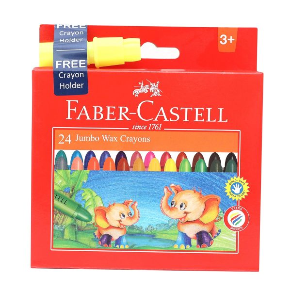 Wax Crayons | Jumbo | 24 | Faber Castell